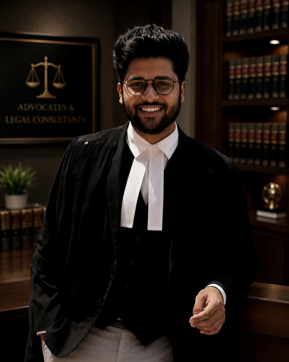 Shiva Shashank, Director at Lawgically Yours, in advocate's robes